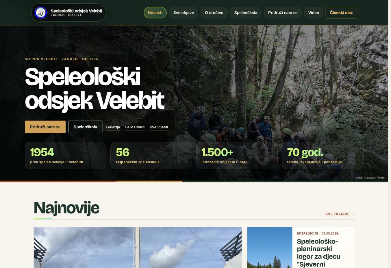 SOV Velebit website